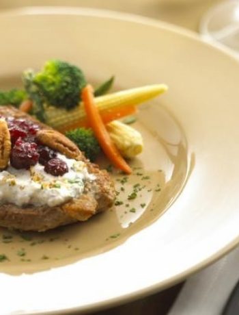 Cranberry Turkey Cutlets With Fresh Chavrie