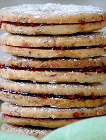 Hazelnut & Coconut Shortbread Sandwich Cookies