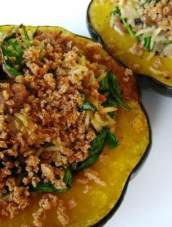 Turkey and Rice Stuffed Acorn Squash