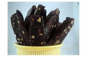 Dark Chocolate Walnut Biscotti