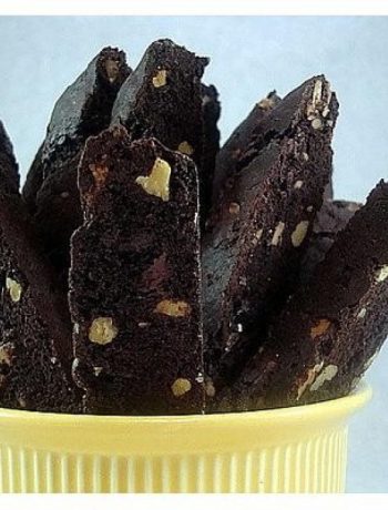 Dark Chocolate Walnut Biscotti