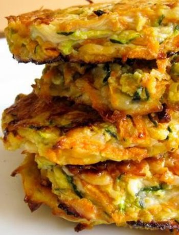 Zucchini and Yam Fritters