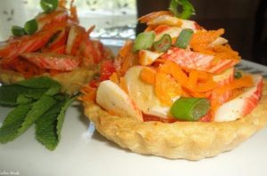 Tartlets With Crab Stick Salad