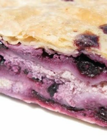 Blueberry and Cottage Cheese Strudel