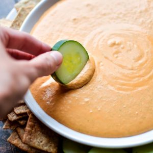 Spicy Roasted Red Pepper Dip