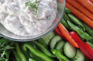 Crunchy Lemon Dill Vegetable Dip