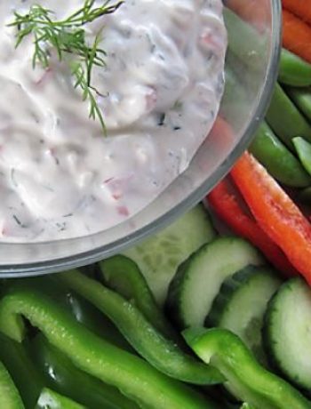 Crunchy Lemon Dill Vegetable Dip