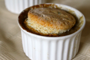 Creamed Sweet Onion with Butter Basil Biscuits