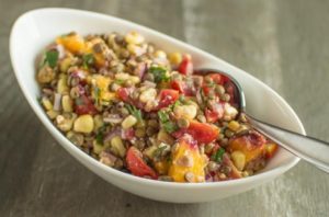 Lentil Salad with Sautéed Beans