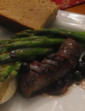 Venison with Saskatoon Berry Sauce