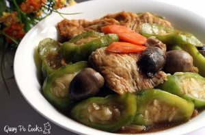 Braised Ridged Gourd With Beancurd Skin