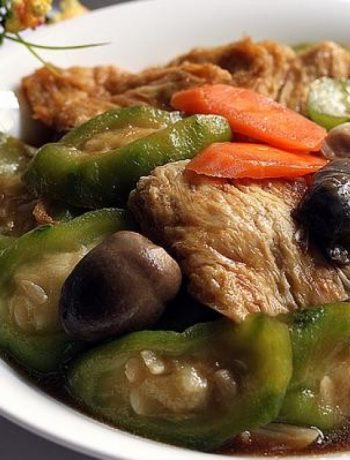 Braised Ridged Gourd With Beancurd Skin